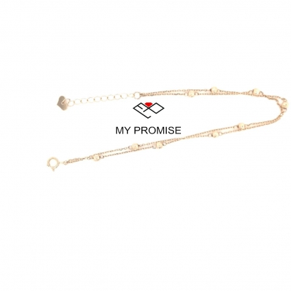 18K金珠圓黃金手鍊 0.28錢